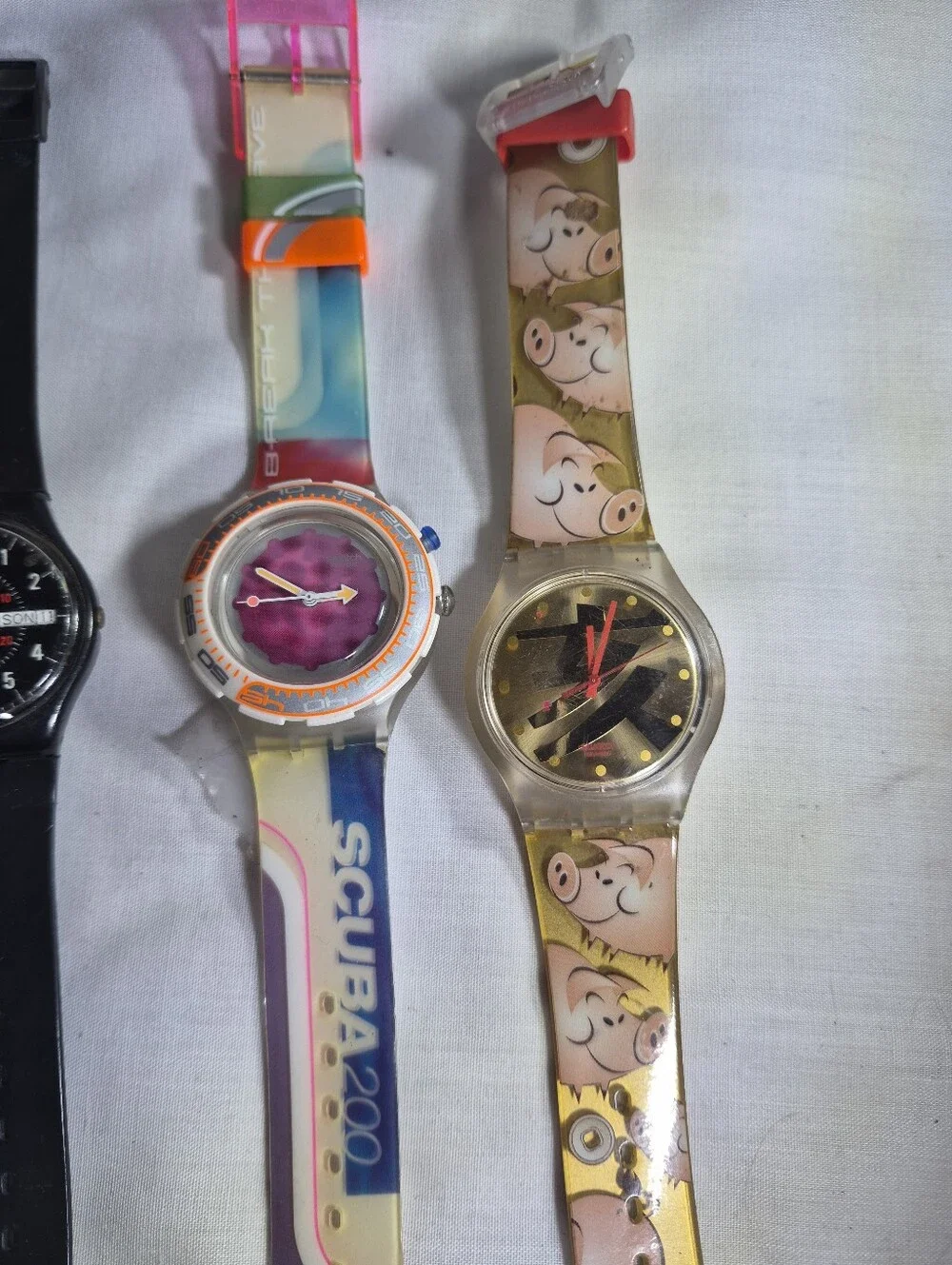 Vintage Swatch Watch Collector Lot - 80s & 90s Swiss Quartz (5 Watches)0